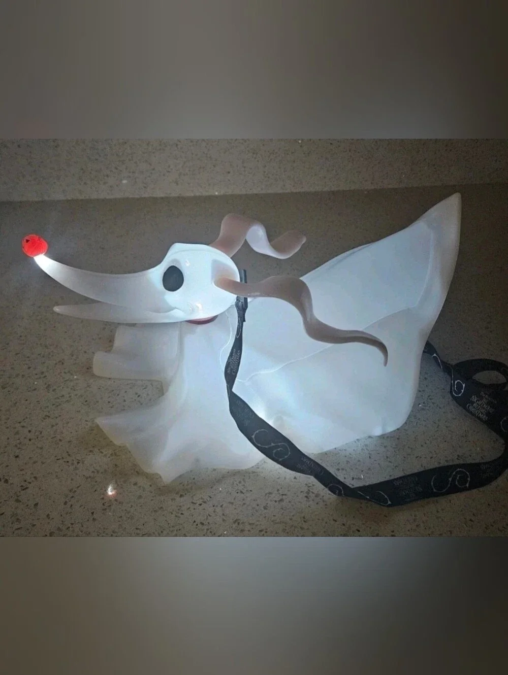 ZERO Nightmare Before Christmas 30th Anniversary Popcorn Bucket Disney Lights Up